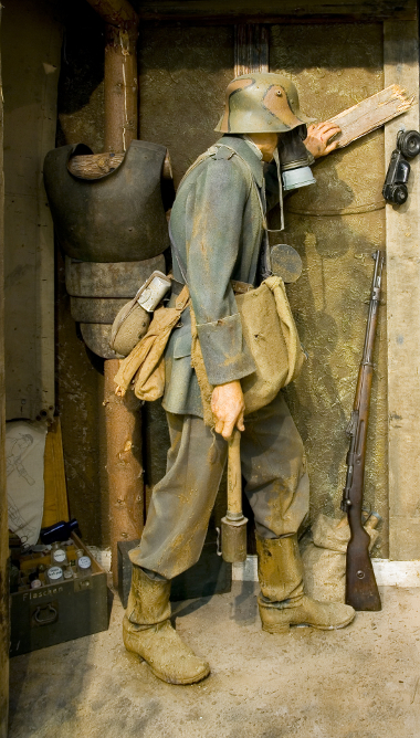 Foto: Figurine eines Deutschen Infanteristen an der Westfront